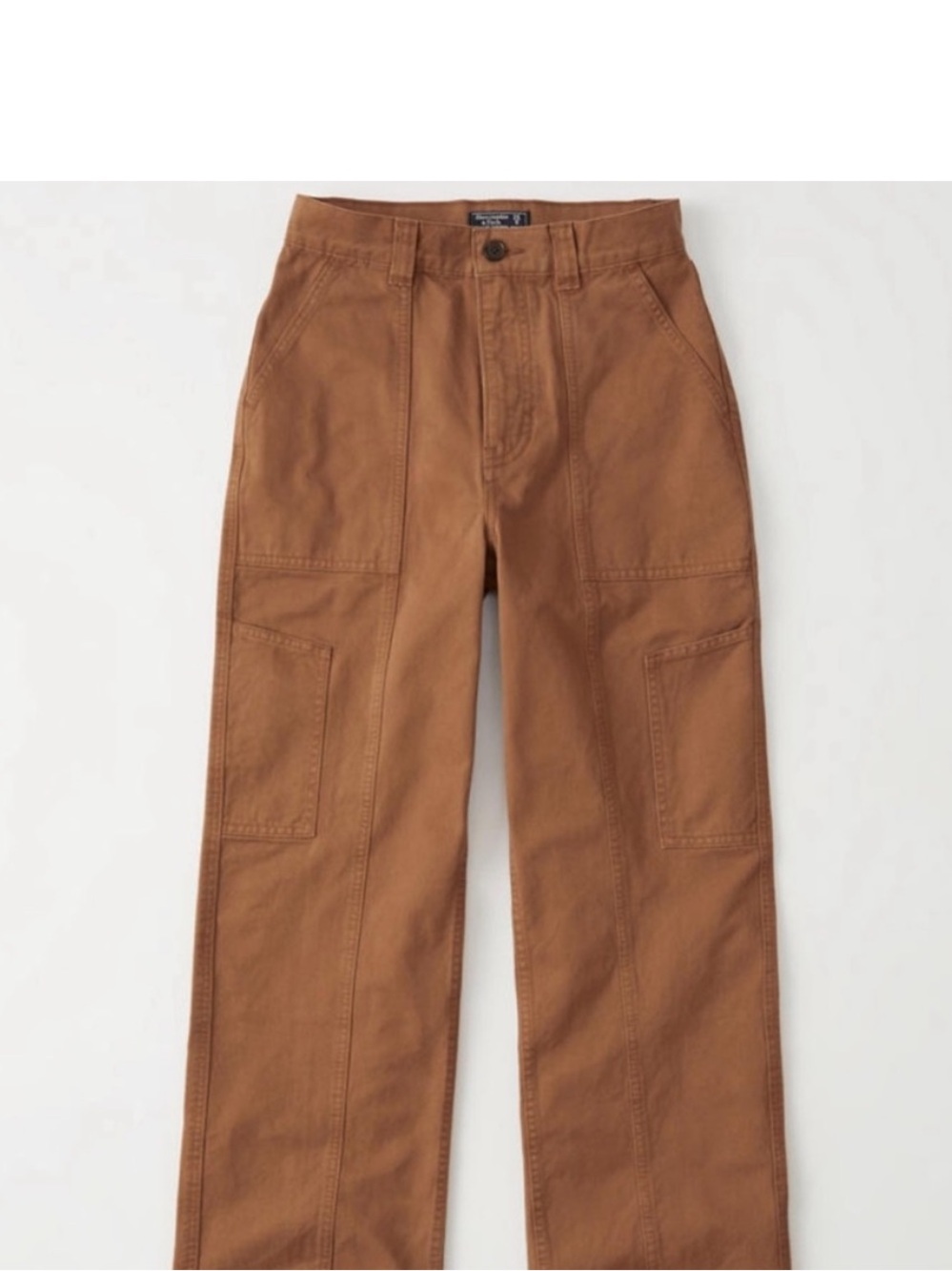 Abercrombie NWOT rust colored utility jeans size 26 / 2 straight leg